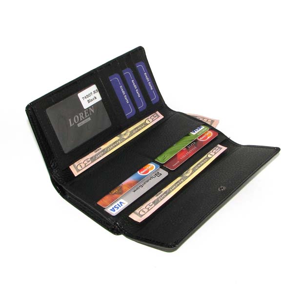 Гаманець жіночий Loren 74507-RS BLACK Гаманець жіночий Loren 74507-RS BLACK